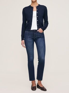DL1961 Dark Blue Ankle Crop Jeans